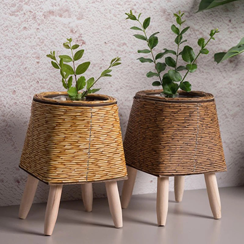 Rattan Woven Flower Pot