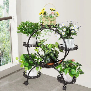 6-Pots Flower Holder Plant Stand