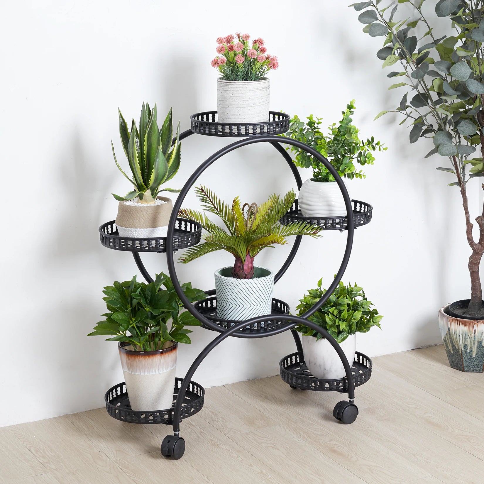 6-Pots Flower Holder Plant Stand