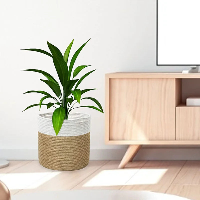 Cotton Rope Plant Basket