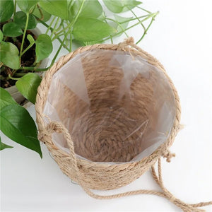 Woven Hanging Flower Pot