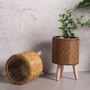 Rattan Woven Flower Pot