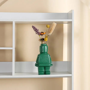 European Resin Statue & Flower Vase