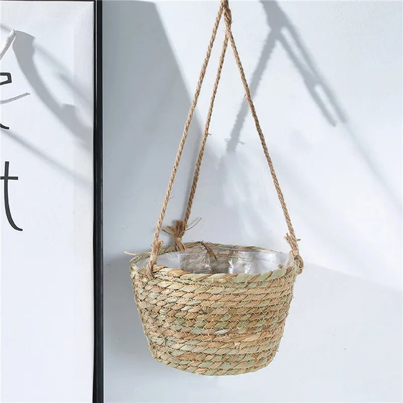 Woven Hanging Flower Pot
