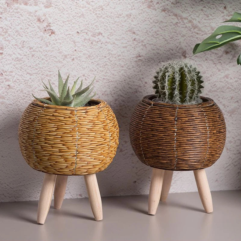 Rattan Woven Flower Pot
