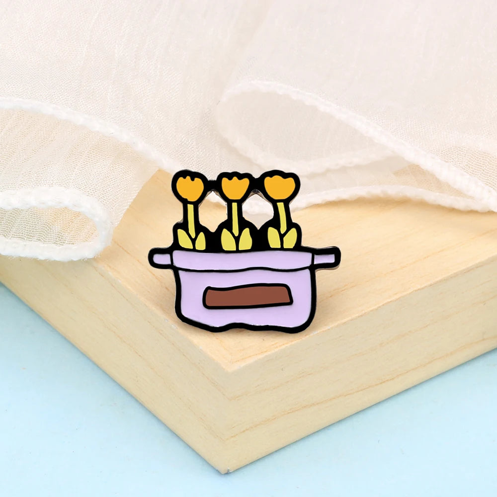 Cartoon Brooch