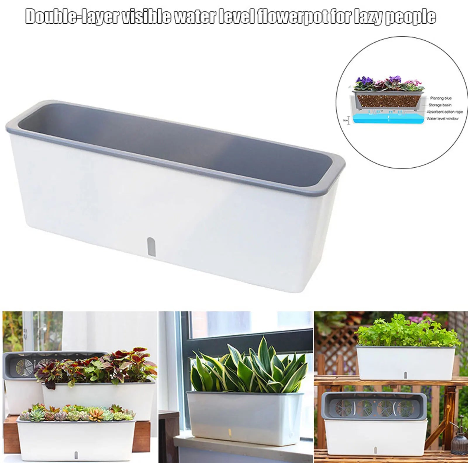 Self-Watering Planter Pot