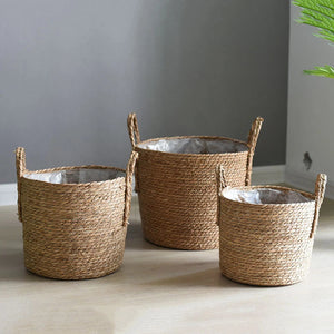 Hand Woven Seagrass Storage Basket