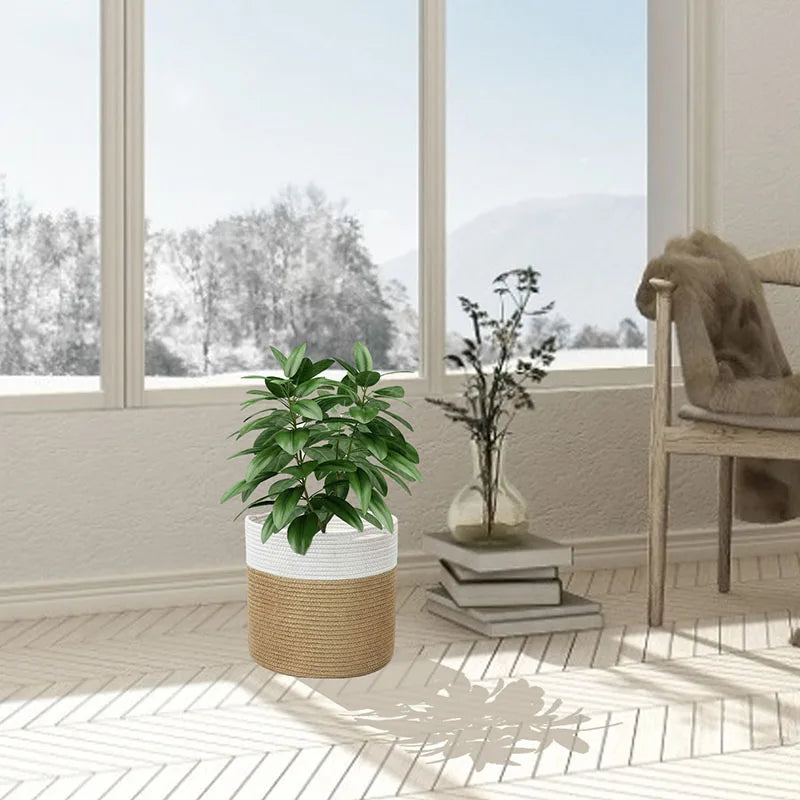 Cotton Rope Plant Basket