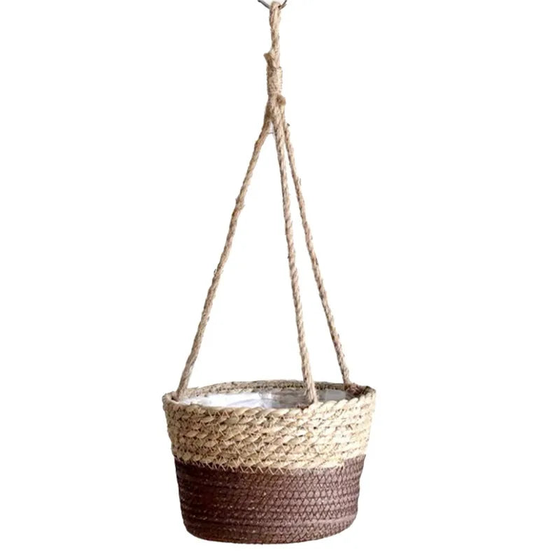 Woven Hanging Flower Pot
