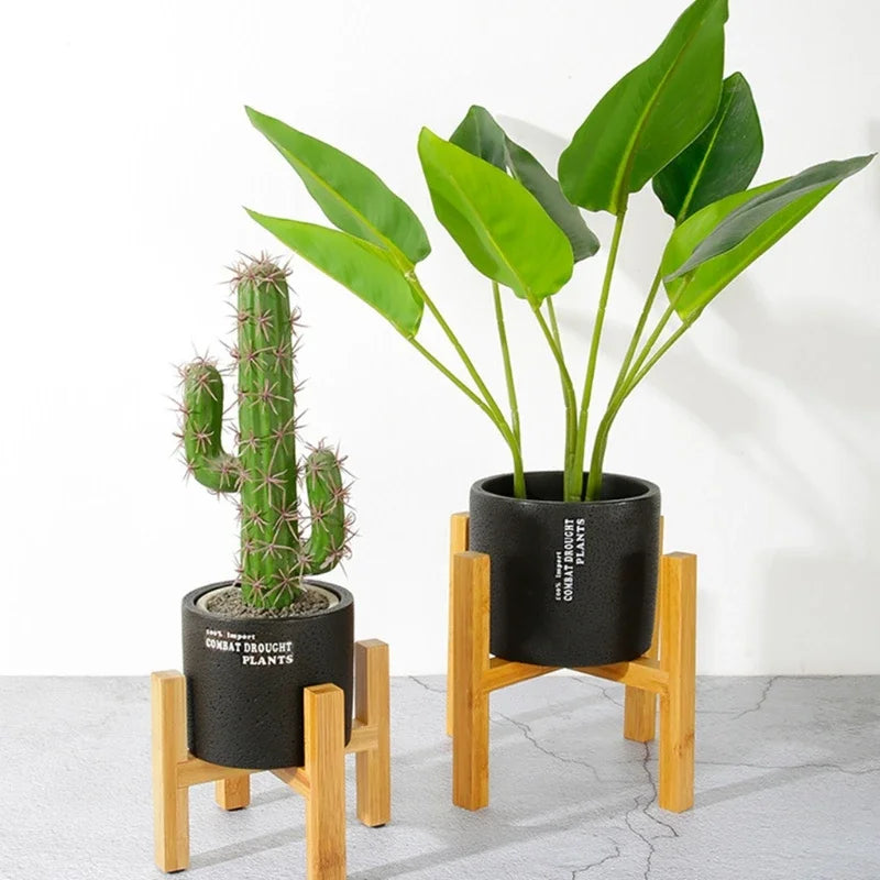 Four-Legged Wood Flower Pot Holder