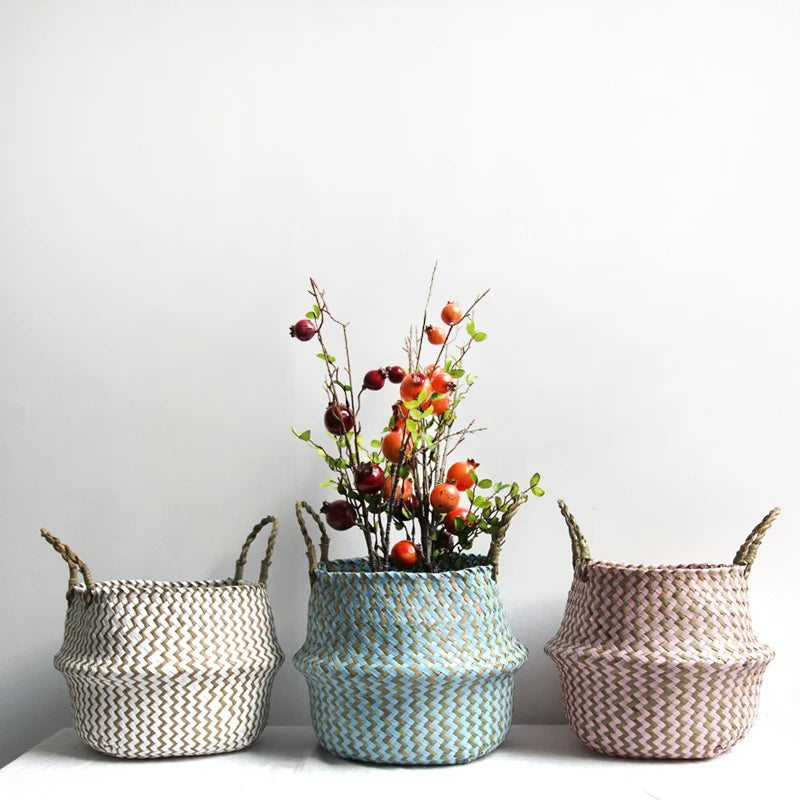 Boho Floral Storage Baskets